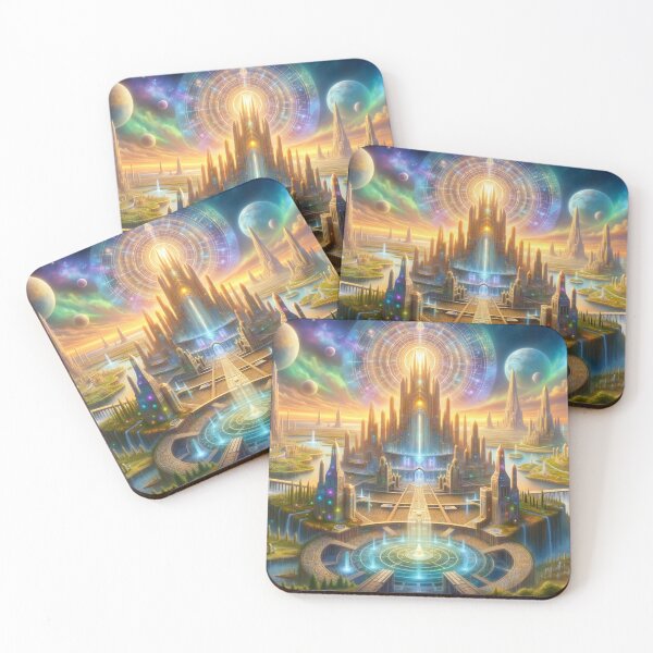 Item preview, Golden Age of Atlantis - Galactic City of Light designed and sold by FriskyLemur.