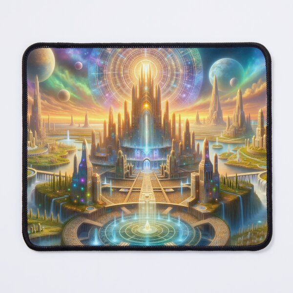 Item preview, Golden Age of Atlantis - Galactic City of Light designed and sold by FriskyLemur.
