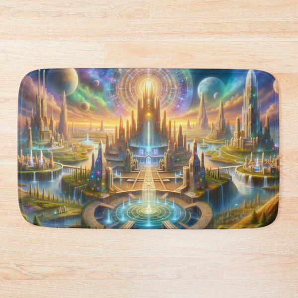Item preview, Golden Age of Atlantis - Galactic City of Light designed and sold by FriskyLemur.
