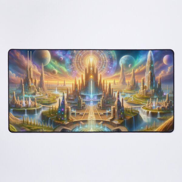 Item preview, Golden Age of Atlantis - Galactic City of Light designed and sold by FriskyLemur.
