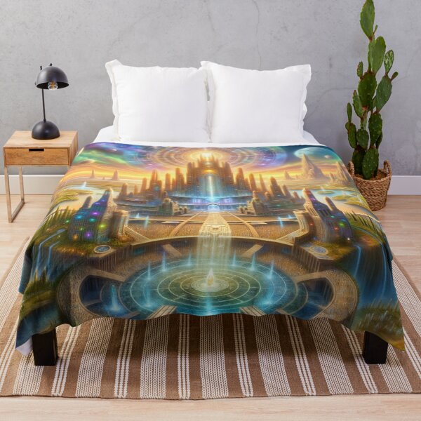 Item preview, Golden Age of Atlantis - Galactic City of Light designed and sold by FriskyLemur.