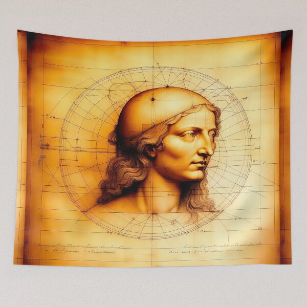 Item preview, Drawing Portrait Inspired By Leonardo da Vinci designed and sold by LanaGustavsson.