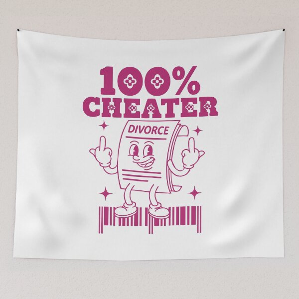 Item preview, Divorce Humor Finally Divorced 100 Percent Cheater designed and sold by LuminOrb.