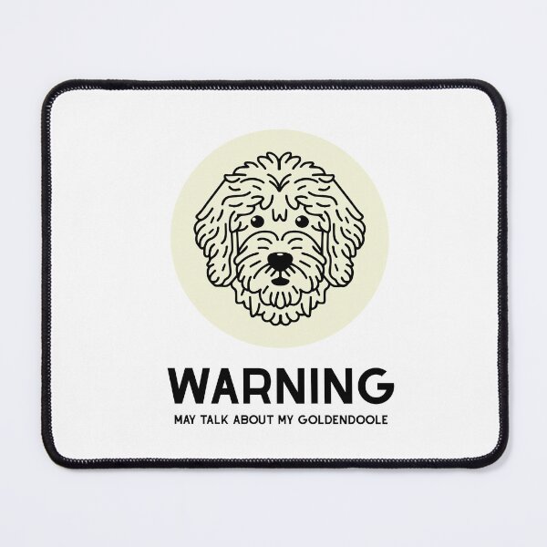 Item preview, Goldendoodle Cute Line Art Design warning may talk about my goldendoodle designed and sold by PeriwinkleStone.