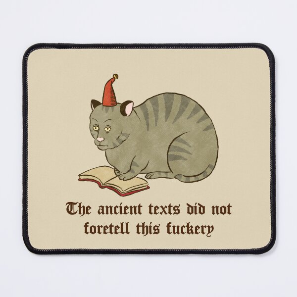 Item preview, Medieval cat reading designed and sold by CoolKittyCat8.