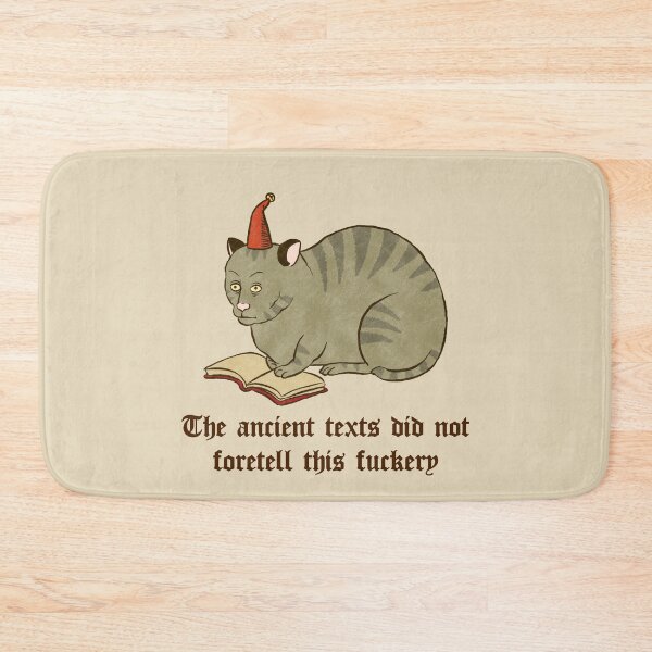 Item preview, Medieval cat reading designed and sold by CoolKittyCat8.