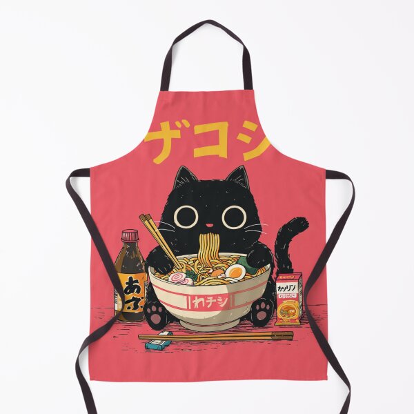 Item preview, Black Kitten Ramen Japanese Funny Graphic Tees Kawaii Cat Anime Gifts designed and sold by GrinGalore.