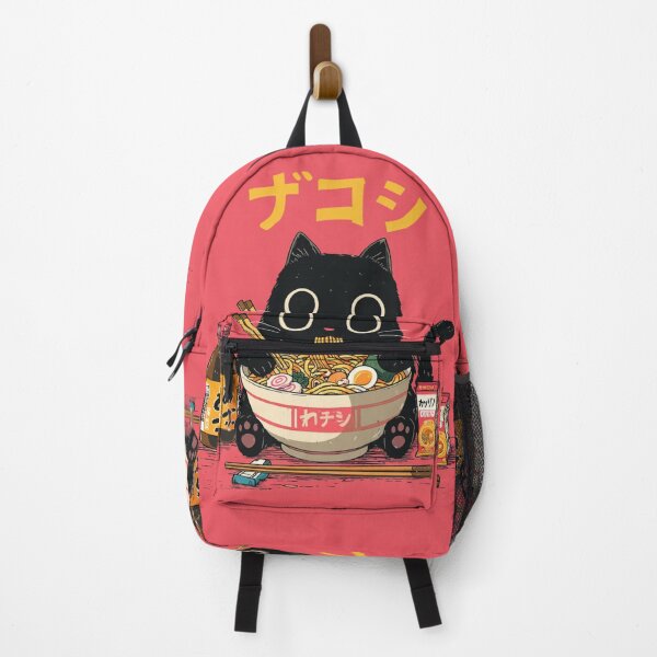 Item preview, Black Kitten Ramen Japanese Funny Graphic Tees Kawaii Cat Anime Gifts designed and sold by GrinGalore.