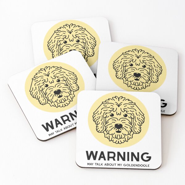Item preview, Goldendoodle Cute Line Art Design warning may talk about my goldendoodle designed and sold by PeriwinkleStone.