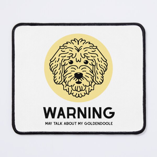 Item preview, Goldendoodle Cute Line Art Design warning may talk about my goldendoodle designed and sold by PeriwinkleStone.