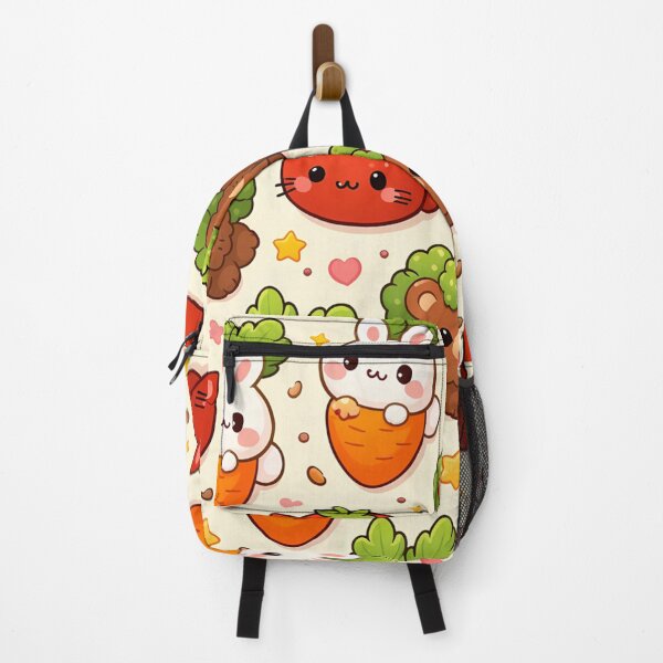 Item preview, Kawaii Vegetable Animal Friends Seamless Pattern designed and sold by aminz4.
