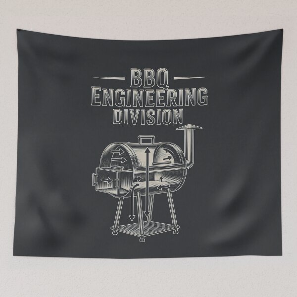 Item preview, BBQ Engineering Division Smoker Technical Diagram designed and sold by SplashTastic.