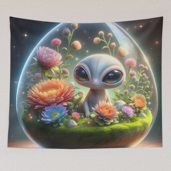 Item preview, Cute Alien Egg Terrarium designed and sold by AI-Only Creations.