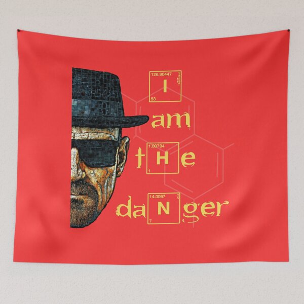 Item preview, I Am The Danger Breaking Bad Heisenberg Walter White Fan Art designed and sold by DimensionShift.