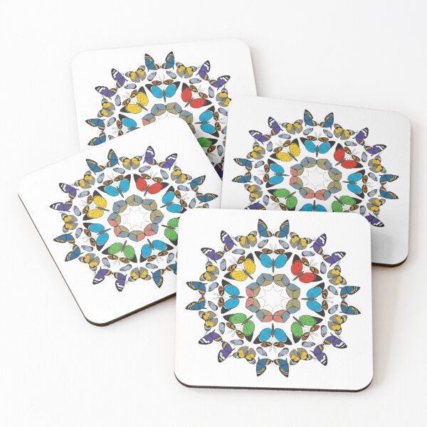Item preview, Colorful Butterfly Mandala Circular Art Pattern designed and sold by LoveDesignMania.