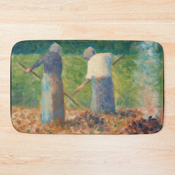 Item preview, Haymakers at Montfermeil by Georges Seurat: Neo Impressionist Pastoral Poster designed and sold by artofuniverse.