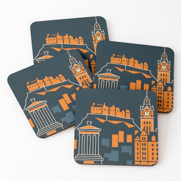 Item preview, Edinburgh Skyline Minimalist Retro Art designed and sold by NUTMA Design.