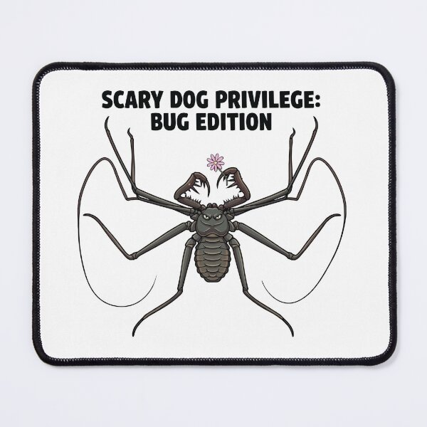Item preview, Scary Dog Privilege Bug Edition Amblypygi Art designed and sold by Petzzz.