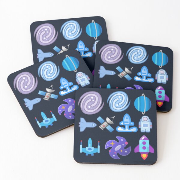 Item preview, Artemis II Space Exploration - Cute Galaxy & Rocket Flat Art Sticker Pack designed and sold by Yasmine Mohammed.
