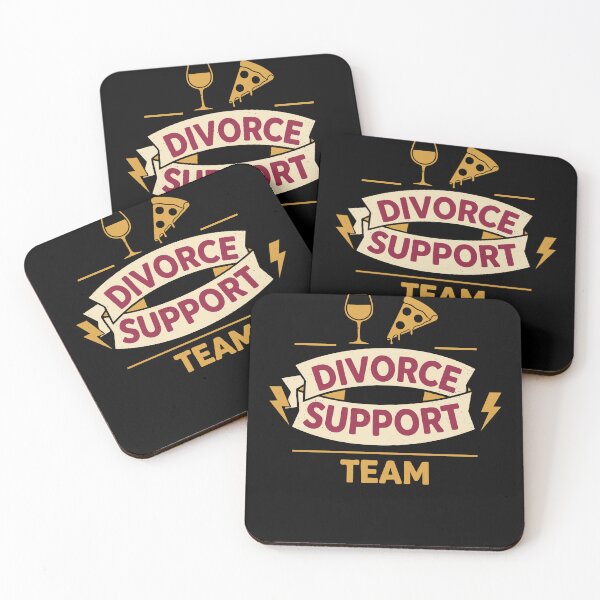 Item preview, Divorce Support Team Finally Divorced Humor designed and sold by LuminOrb.