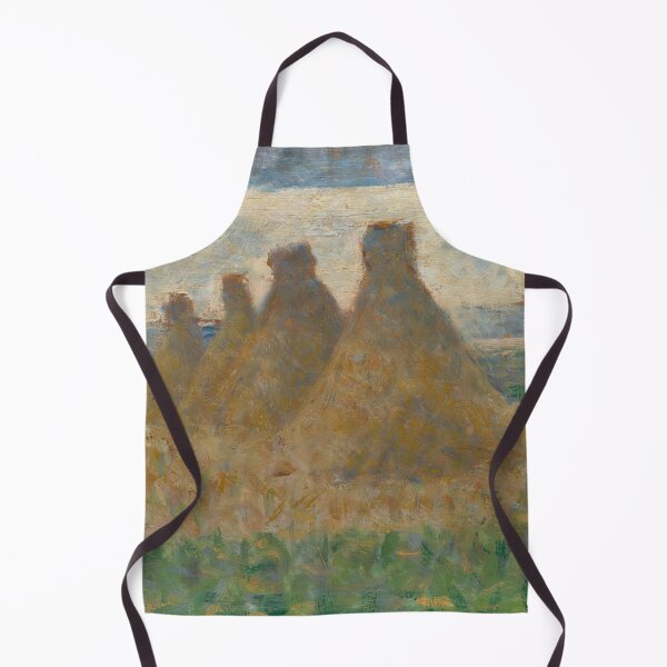 Item preview, Haystacks by Georges Seurat: Neo Impressionist Landscape Fine Art Printv designed and sold by artofuniverse.