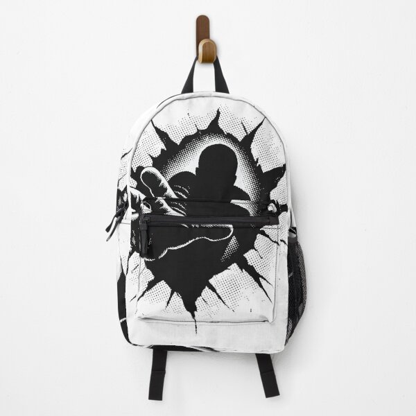 Item preview, A dramatic black silhouette reaches through a torn hole in a wall, hand extended toward the viewer in bold comic halftone style, evoking urgency designed and sold by Dejbar.