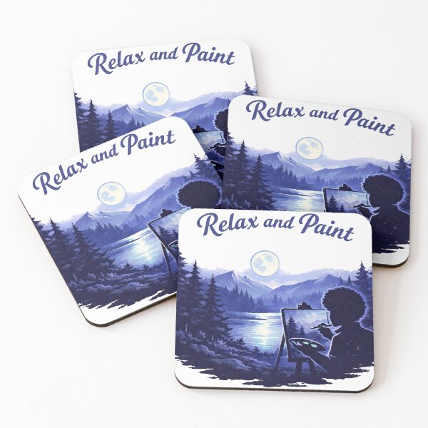 Item preview, Bob Ross Relax and Paint Night designed and sold by Retr0Tshirts.