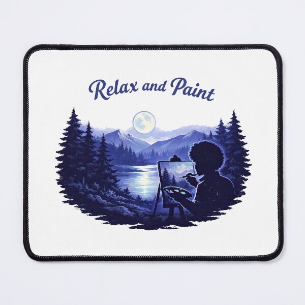 Item preview, Bob Ross Relax and Paint Night designed and sold by Retr0Tshirts.