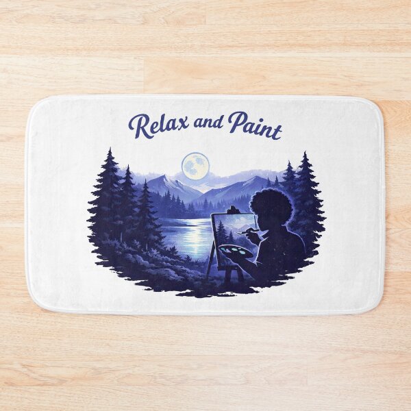 Item preview, Bob Ross Relax and Paint Night designed and sold by Retr0Tshirts.