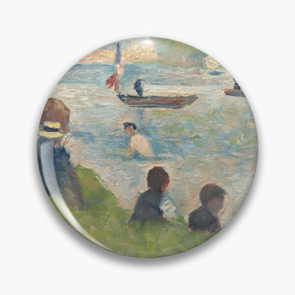 Item preview, Horse and Boats Study for Bathers at Asnières by Georges Seurat: River Scene Poster designed and sold by artofuniverse.