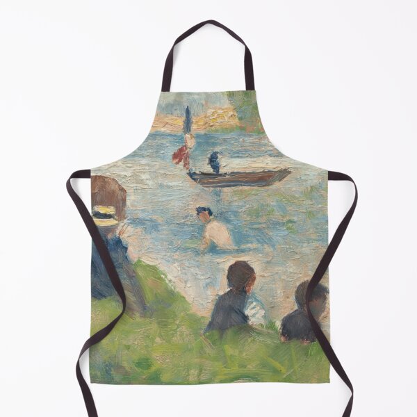 Item preview, Horse and Boats Study for Bathers at Asnières by Georges Seurat: River Scene Poster designed and sold by artofuniverse.