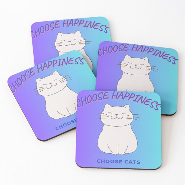 Item preview, CHOOSE HAPPINESS, CHOOSE CATS designed and sold by Jvla23.