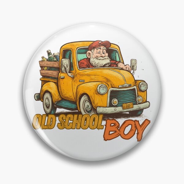 Item preview, Old School Boy funny gift for drivers designed and sold by TheSewRyn.