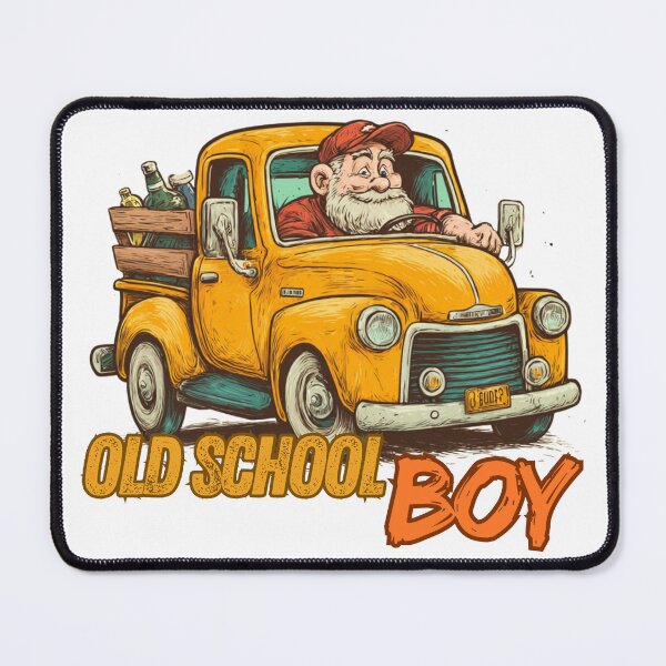 Item preview, Old School Boy funny gift for drivers designed and sold by TheSewRyn.