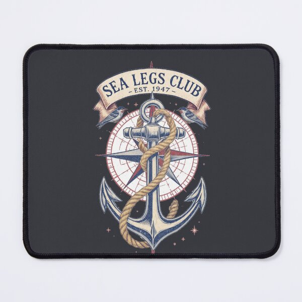 Item preview, Sea Legs Club – Vintage Nautical Anchor & Compass designed and sold by MWSailingClub.