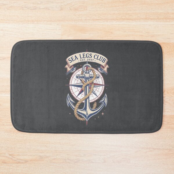 Item preview, Sea Legs Club – Vintage Nautical Anchor & Compass  designed and sold by MWSailingClub.
