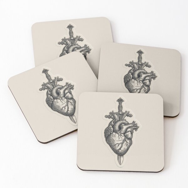 Item preview, Heart with Dagger Vintage Engraving Gothic designed and sold by Yogabyadeola.
