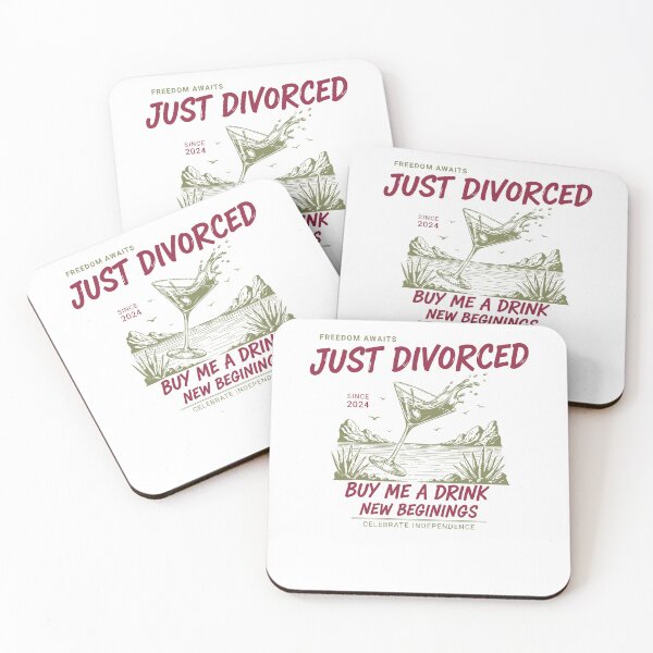 Item preview, Divorce Just Divorced Buy Me A Drink Freedom designed and sold by LuminOrb.