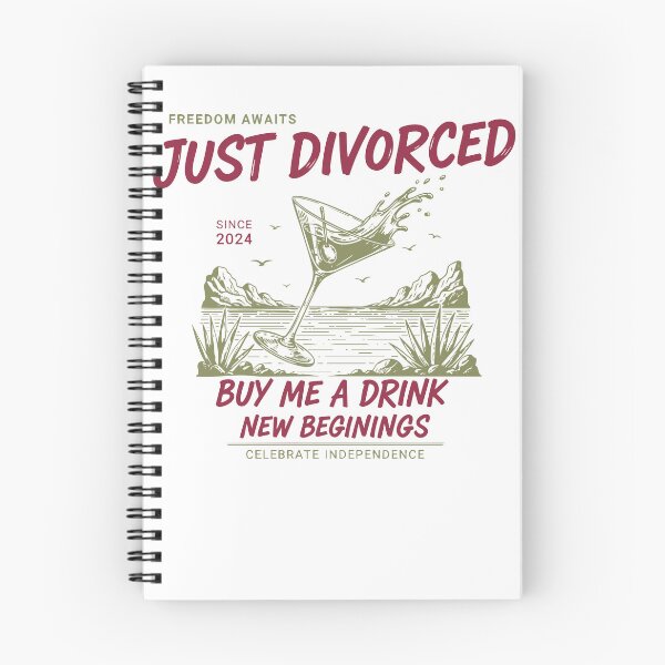Item preview, Divorce Just Divorced Buy Me A Drink Freedom designed and sold by LuminOrb.