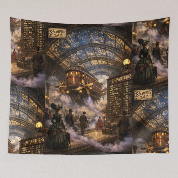 Item preview, The Grand Aether-Station - Victorian Steampunk designed and sold by bapupa.