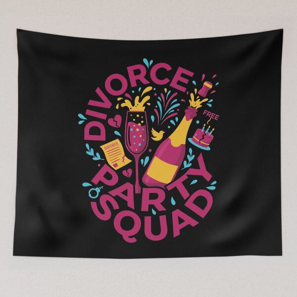 Item preview, Divorce Party Squad Finally Divorced Humor designed and sold by LuminOrb.