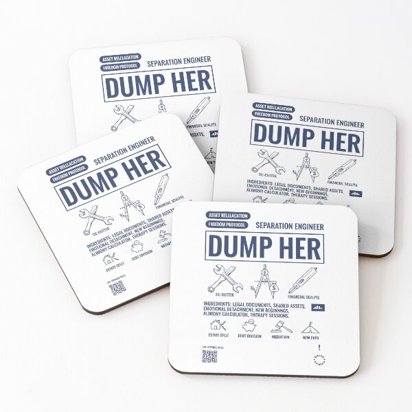 Item preview, Divorce Humor Dump Her Newly Divorced Ex Wife designed and sold by LuminOrb.