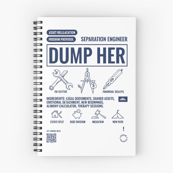 Item preview, Divorce Humor Dump Her Newly Divorced Ex Wife designed and sold by LuminOrb.