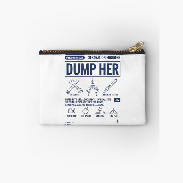 Item preview, Divorce Humor Dump Her Newly Divorced Ex Wife designed and sold by LuminOrb.