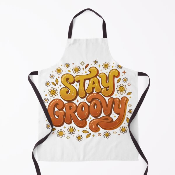 Item preview, Vibrant Colorful Typography: Stay Groovy Retro Modern Quote Art designed and sold by AlanyaArtX.