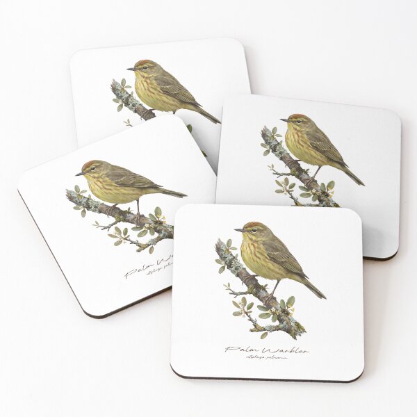 Item preview, Palm Warbler on Flowery Branch designed and sold by Takeda-art.