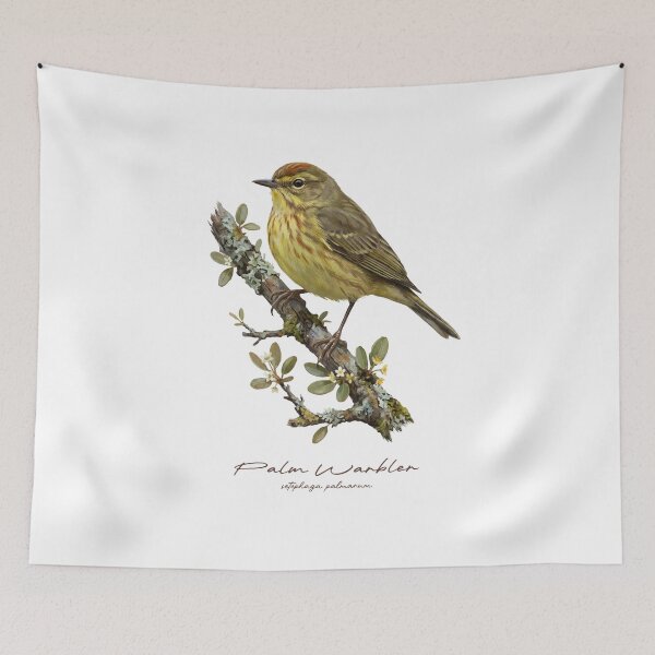 Item preview, Palm Warbler on Flowery Branch designed and sold by Takeda-art.