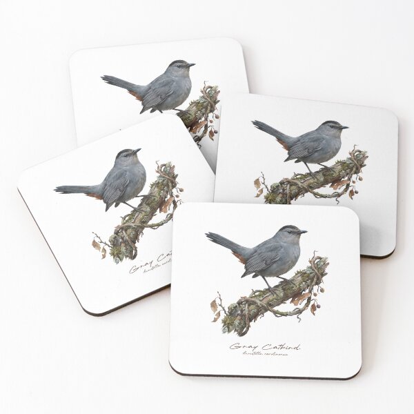 Item preview, Gray Catbird on Rustic Branch designed and sold by Takeda-art.