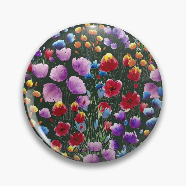 Item preview, Floral Patten Dark Green background designed and sold by VitSArt.