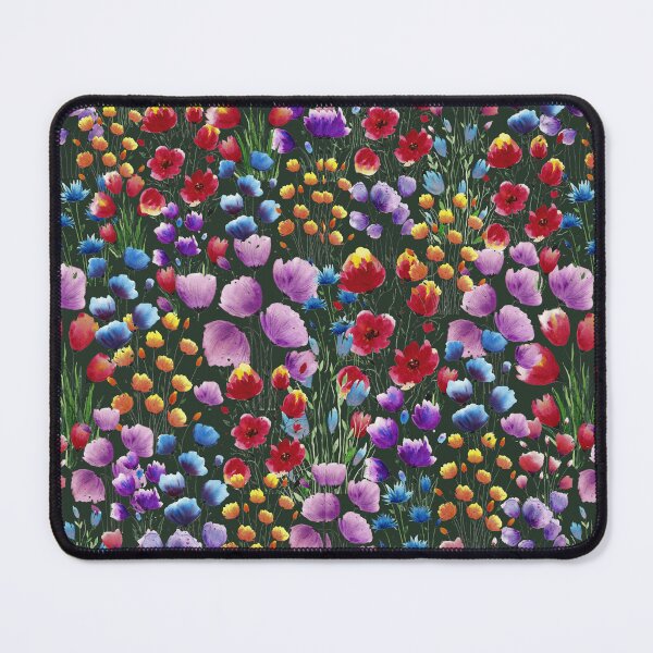 Item preview, Floral Patten Dark Green background designed and sold by VitSArt.